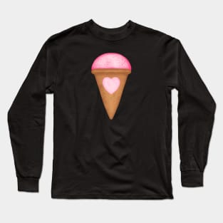 Love Heart Ice Cream Long Sleeve T-Shirt